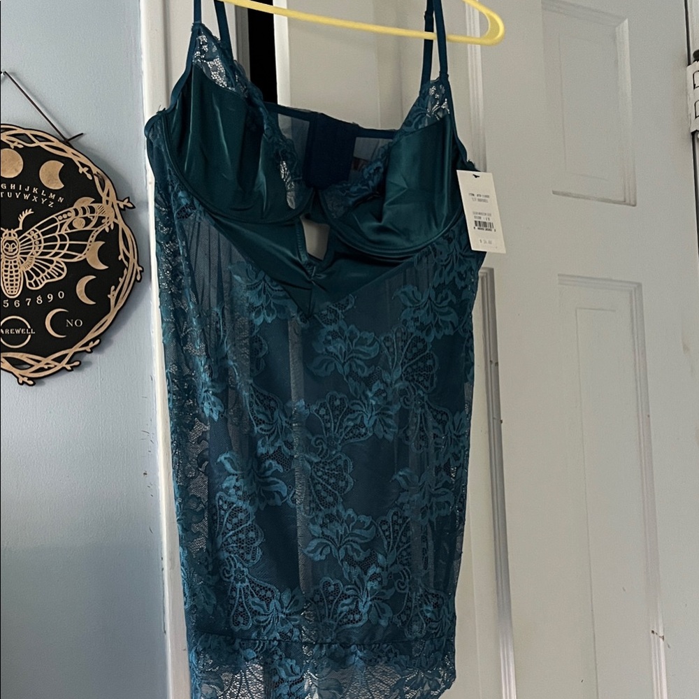Ooh! La, La! Couture Teal Lace Chemise